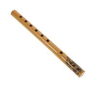 BESTonZON 6hole Bamboo Flute Chinese Vertical Wind Instrument Lightweight Musical Beginner Practice Flute for Woodwind Enthusiasts
