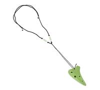 BESTonZON 6hole Portable Mini Ocarina for Beginners Ethereal Sound Instrument Green for Introductory Musicians Smooth Finish for Comfortable Play