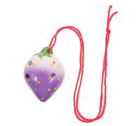 BESTonZON 6holes Ceramic Ocarina for Boys and Girls Strawberry Musical Instrument Professional Beginner's Wind Instrument Ethical Music Lessons
