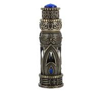 BESTonZON 6ml Perfume Bottle Alloy Glass Container for Middle East Style Fragrance Refills