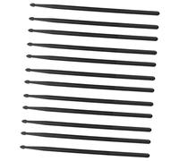 BESTonZON 6pairs Notes Nylon Drumsticks for Marching Bands Acoustic Kits Professional Drummers Rhythm Sticks Silent Mallet Drum Accessories