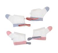 BESTonZON 6pairs Thumb Stop Mittens for Newborns Breathable Scratch Gloves Wrist Band Boy Girl Teething Safety Cover for Boys and Girls Stop Thumb Nail Biting