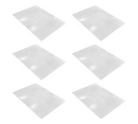 BESTonZON 6Pcs A4 Ultra-Thin Full Page Handheld Reading Magnifier Sheets 3X Flat Plastic Lens Magnifying Tool for Seniors Low Vision with Bookmark Size for Books Maps and Newspapers
