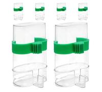 BESTonZON 6pcs Automatic Parrot Water Dispenser Bird Feeder for Cage No Mess Hydration Container Suitable for Cockatiels Finches Budgies and Canaries