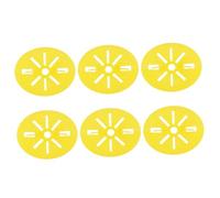 BESTonZON 6pcs Beekeeping Hive Escape Tools Cone-shaped Entrance Valve Bright Yellow Beehive Porter Style Gate for Efficient Bee Entry Exit Hive Management Accessories