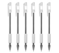 BESTonZON 6pcs Black Eyebrow Tattoo Pencil Set Portable Plastic Marker Pens for Precise Eyebrow Mapping and Daily Makeup Use, Safe to Use for Stage Performances and Weddings