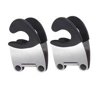 BESTonZON 6pcs Cookware Pot Clip Spoon Rest Spatula Utensil Holder for Kitchen Portable Compact