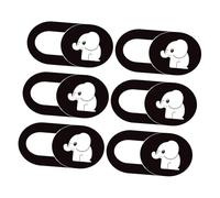 BESTonZON 6pcs Cover Slide Laptop Webcam Cover Elephant Design Privacy Protection Abs Material Easy Slide