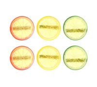 BESTonZON 6pcs Cute Acrylic Lemon Hair Clip for Women, Realistic Fruit Hairpin with Small Slice Design, Versatile and Suitable for Daily Wear and Proms, Lovely Fashion Hair Accessories