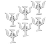 BESTonZON 6pcs Decorative Accessories for Jackets Jewelry Greek Letter Lapel Pin Doctors Nurse Present Alloy Lapel Badges Psychology Present Brooches Psi Symbol Brooch Silver
