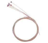 BESTonZON 6pcs Folk Guitar Strings Metal Replacement Accessories for Acoustic Guitar String Pack Independent Packaging