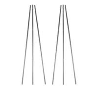 BESTonZON 6pcs Foosball Table Rods Replacement Iron Poles with Safety Caps Soccer Table Parts for Home and Commercial Use Enhance Game Accuracy and Control