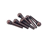 BESTonZON 6pcs Guitar Bridge Pin Brass String Studs for Folk Acoustic Guitars Replacement Bridge Pins