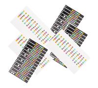 BESTonZON 6pcs Guitar Fretboard Stickers Pack Fretboard Notes for Guitar for Beginners Learning The Fingerboard Includes Sticky Labels and Note Stickers for Easy Practice