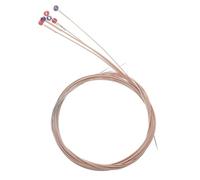 BESTonZON 6pcs Metal Folk Guitar Strings Acoustic Replacement Phosphor Clear Sound Rich Resonance Easy to Use for Guitar Players Gift