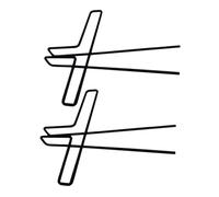 BESTonZON 6pcs Metal Music Score Clips Music Notes Book Holder Book Clips for Page Holders Paper