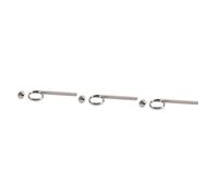 BESTonZON 6pcs Metal Trumpet Slide Finger Ring Cornet Accessory Replacement Sturdy Pull Ring for Trumpet Lovers
