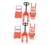 BESTonZON 6PCS Miniature Engineering Vehicle for Realistic Road Barricade Playset with Forklift and Mechanic Vehicles Interactive Traffic Learning Accessories for Home and School