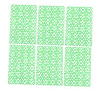 BESTonZON 6Pcs Protective Pet Cushions Non Slip Rabbit Cage Mats with Hollow Design for Small Pets Including Hamsters Guinea Pigs Chinchillas Cats Plastic Floor Pads Random Random Color