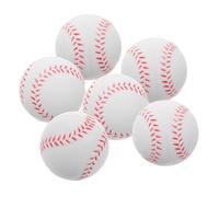 BESTonZON 6pcs PU Foam Baseballs for Soft Safe Training Balls for Indoor and Outdoor Practice Baseballs for Childrens Softball Drills and Beginner Skill Development