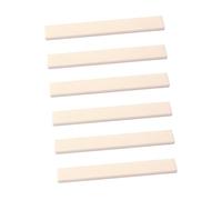 BESTonZON 6pcs Real Buffalo Bone Nut Guitar Saddle Blank Acoustic Bass Bridge Bone Guitar Nut Tone Enhancer Lightweight Compact