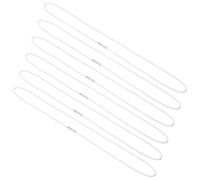 BESTonZON 6pcs Rubber Band for Garbage Can Adjustable Elastic Rope Prevents Slipping Ensuring A Snug Fit White Trash Bag Bands for Home Kitchen Waste Management