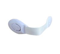 BESTonZON 6pcs Safety Locks for Cabinets and Fridge White Multi Functional Adhesive Childproof Door and Drawer Locks with Flexible Cloth Belt for Safety