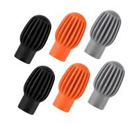 BESTonZON 6pcs Silicone Drumstick Mute Caps Drumstick Silent Cover for Practice Noise Control Dampeners for Electric Drum Kit
