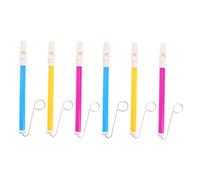 BESTonZON 6pcs Sliding Whistle for Portable Handheld Push Pull Flute in Purple Yellow Blue Lightweight Music Learning Instrument for Party Favors and Fun Blowing Play