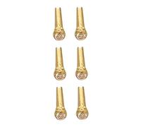 BESTonZON 6pcs String Guitar String Nails Tuning Pin Guitar Accesories Tuned Guitars Guitar Pins Acoustic Guitar Pin Durable Guitar Accessories Fixing Peg for Guitar Creative Pin Brass