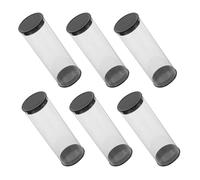 BESTonZON 6pcs Transparent Golf Ball Storage Tubes Lightweight Portable Display Cases with Tough Exterior Protection Cylindrical Design for Golfers the Move Versatile Box for Golf Ball