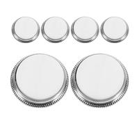 BESTonZON 6pcs Trumpet Valve Caps Replacement Parts for Musical Instruments Finger Button Trumpet Valve Replacement and Repairing White