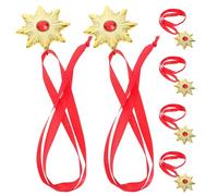 BESTonZON 6pcs Vampire Necklace Set for Men and Women, Reusable Plastic Pendant with Realistic Spooky Vampire Style, Comfortable to Wear Halloween Jewelry for Parties and Festival