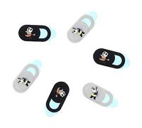 BESTonZON 6pcs Webcam Cover Slide Panda Pattern Privacy Cover for Laptop Camera for Computer Sliding Camera Protection for Privacy Protection Laptop Notebook