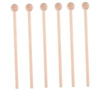 BESTonZON 6pcs Wood Percussion Sticks Music Mallets Percussion Sticks Hammer for Rhythm and Instrument Parts Accessories Wood