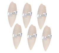BESTonZON 6Set Cuttlebone Chew for Pets Molar Bite with Metal Holder for Parrots Hamsters and Guinea Pigs Promotes Healthy Chewing and Enjoyable Play