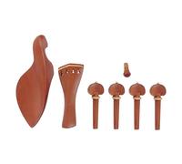 BESTonZON 7pcs Jujube Wood Violin Set for Beginners Violin Accessories Kit Peg Tailpiece Chin Rest End Pin