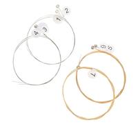 BESTonZON 7Pcs Lyre Replacement Strings Steel Music Wire Sturdy Lyre Parts for Classical Harp Players and Musicians with Bright Treble and Resonant Bass