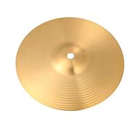 BESTonZON 8 Inch Brass Crash Cymbal for Drum Set, Golden Cymbals for Drums with Strong Resistance to Hit and Great Voice, Versatile Percussion Instrument