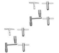 BESTonZON 8 Pcs Drum Key Drum Repair Tool Drum Part Tool Continuous Motion Key Drum Accessory Drummers Percussion Instruments Key Drum Tuning Keys Drum Tuner Turn of The Key Silver Metal