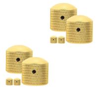 BESTonZON 8 Pcs Guitar Knob Potentiometer Knob Hats Volume Knobs Pots Instrument Volume Knobs Bass Knob for Guitar Volume Caps Professional Bass Volume Knobs Guitar Volume Button Golden