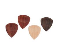 BESTonZON 8 Pcs Guitar Wooden Picks Felt Ukulele Picks Wood Guitar s Wood Bass Plectrum Banjo s Wooden Plectrums Jazz s Delicate Practice Tools