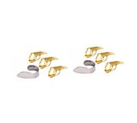 BESTonZON 8 Pcs Thumb Picks Thumb Protector Guitar Fingertip Protector Bass Picks Guitar Picks Fingerpicking Guitar Finger Plectrum Acoustic Guitar Classical Guitar Finger Picks Golden