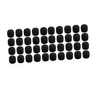 BESTonZON 80 Pcs Microphone Case Microphone Protectors Headphones Mic Mini Mics Mic Windscreen Lapel Microphone Covers Death Whistle Skull Mic Protectors Tiny Mic Sponge Mi Cotton Headset