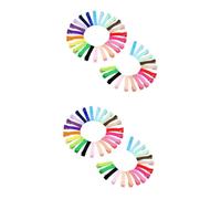 BESTonZON 80pcs Girls Hair Clips for Boys and Girls Boutique No Grip Metal Barrettes Grosgrain Ribbon Lined Hair Accessories