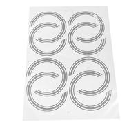 BESTonZON 8pcs 38 Acoustic Guitar Soundhole Stickers 3d Self-adhesive Inlay Decals Decorative Rings for Guitar Sound Hole
