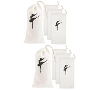 BESTonZON 8pcs Ballet Slippers Women Ballet Shoe Bag Canvas Dance Shoes Pouch Pouch