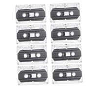 BESTonZON 8pcs Blank Cassette Tape for Voice Recording Music Cassette Tapes Audio for Diy Retro Party Messages Teaching and Speech Recording