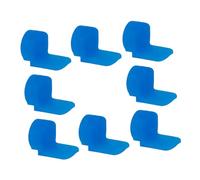 BESTonZON 8pcs Blue Silicone Clarinet Thumb Rests Support Cushion Pads for Clarinet and Oboe Instruments, Soft Covers for Musician Comfort and Protection