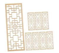 BESTonZON 8pcs Chinese Decorative Dollhouse Screens Miniature Wooden Privacy Dividers for DIY Micro Landscape and Dollhouse Accessories with Authentic Craftsmanship and Timeless Design
